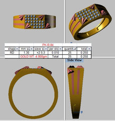 MR90455- Jewelry CAD Design -Rings, Mens Rings, Fancy Collection