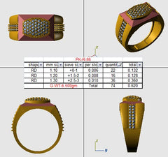 MR90467- Jewelry CAD Design -Rings, Mens Rings, Fancy Collection