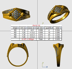 MR90485- Jewelry CAD Design -Rings, Mens Rings, Fancy Collection