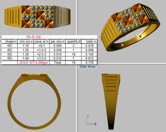 MR90498- Jewelry CAD Design -Rings, Mens Rings, Fancy Collection