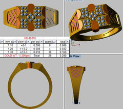 MR90502- Jewelry CAD Design -Rings, Mens Rings, Fancy Collection