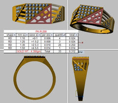 MR90505- Jewelry CAD Design -Rings, Mens Rings, Fancy Collection