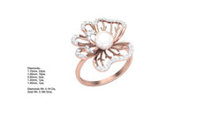 LR90037- Jewelry CAD Design -Rings, Pearl Collection