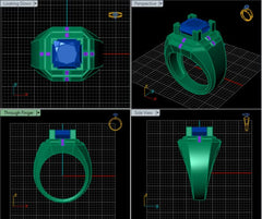 LR92412- Jewelry CAD Design -Rings, Solitaire Rings, Fancy Collection, Fancy Diamond Collection