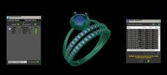 LR91918- Jewelry CAD Design -Rings, Solitaire Rings, Fancy Collection, Light Weight Collection