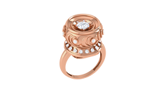LR90149- Jewelry CAD Design -Rings, Solitaire Rings, Fancy Collection