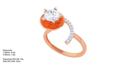 LR91586- Jewelry CAD Design -Rings, Solitaire Rings, Fancy Collection