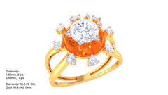 LR91619- Jewelry CAD Design -Rings, Solitaire Rings, Fancy Collection