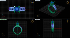 LR92056- Jewelry CAD Design -Rings, Solitaire Rings, Fancy Collection