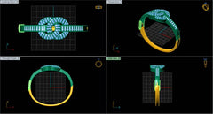 LR92253- Jewelry CAD Design -Rings, Solitaire Rings, Fancy Collection