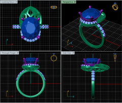 LR92429- Jewelry CAD Design -Rings, Solitaire Rings, Fancy Collection